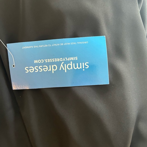 Tawny Two Piece Formal Strapless Long Dress Black & White Size XL Prom NWT - Picture 8 of 9